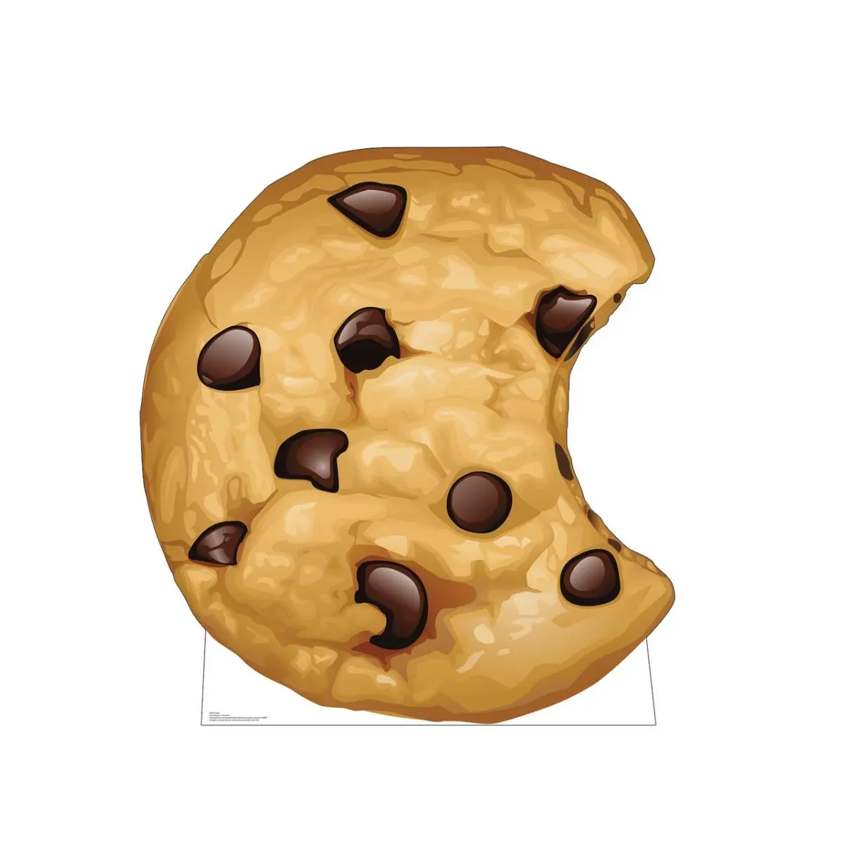 212 MAIN Lifesize Single-Sided Chocolate Chip Cookie Cardboard Cutout - 48x45 in, Cutout Design, Advanced Graphics Home Decor, Home Goods, Photo Prop for School, Party, Stores Decorating