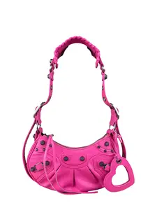Pre-owned na Shoulder Bags Balenciaga Hot Pink Le Cagole XS Shoulder Bag