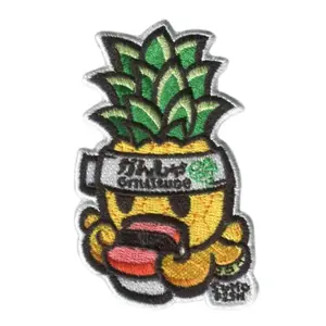 Sumofish Gratitude Pineapple 2”W x 3.26”H  (Hook & Loop Patch - NOT Iron On)