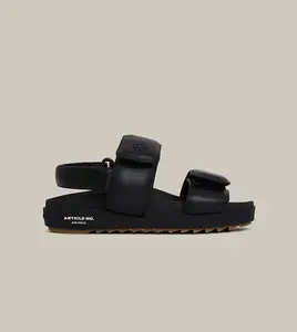 VAGABOND LEATHER BLACK SANDALS