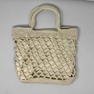 Macrame Purse – Everyday Boho Tote with Zipper Closure