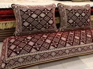 Luxury RED Afghan Toshak Cover Set R03 | Velvet High Quality | Custom Made Toshak Set