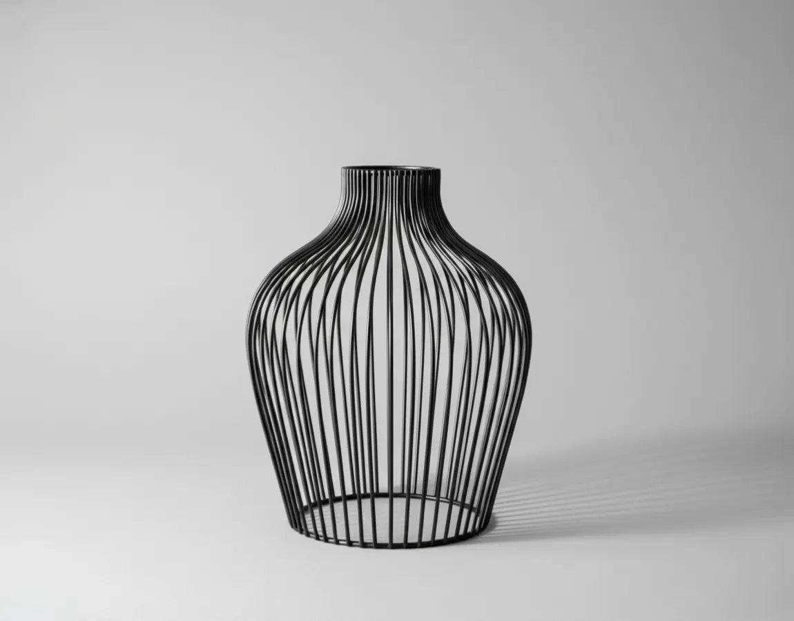 Aztec Vase - Black