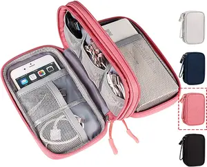 Organizer Travel USB Cable Accessories Bag/Case, Waterproof for Power Bank, Charging Cords, Chargers, Mouse ,Earphones Flash Drive