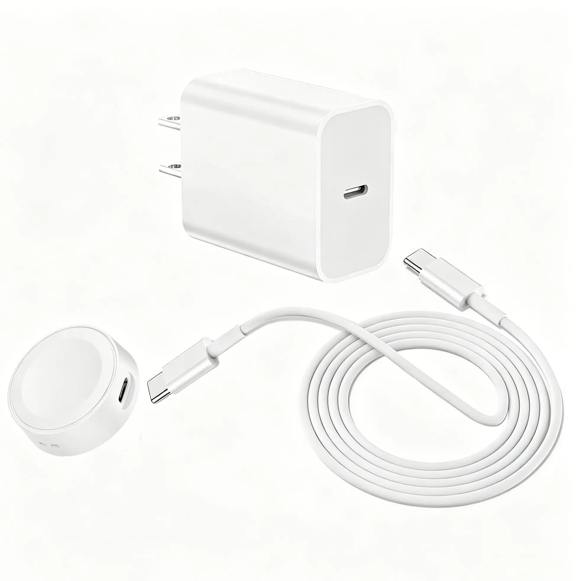20W Apple Watch wireless Charger Kit, for Apple Watch Series 11/10/9/8/7/6/5/4/3/2/1, SE 3/2/1 and Ultra 3/2/1,3M USB-C Cable, for iPhone 17/17 Pro/17 Pro Max/Air/16/16 Pro/16 Pro Max/16 Plus，Portable Magnetic  iWatch Charger Electronic Cellphone