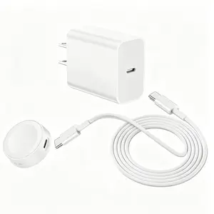 20W Apple Watch wireless Charger Kit, for Apple Watch Series 11/10/9/8/7/6/5/4/3/2/1, SE 3/2/1 and Ultra 3/2/1,3M USB-C Cable, for iPhone 17/17 Pro/17 Pro Max/Air/16/16 Pro/16 Pro Max/16 Plus，Portable Magnetic  iWatch Charger