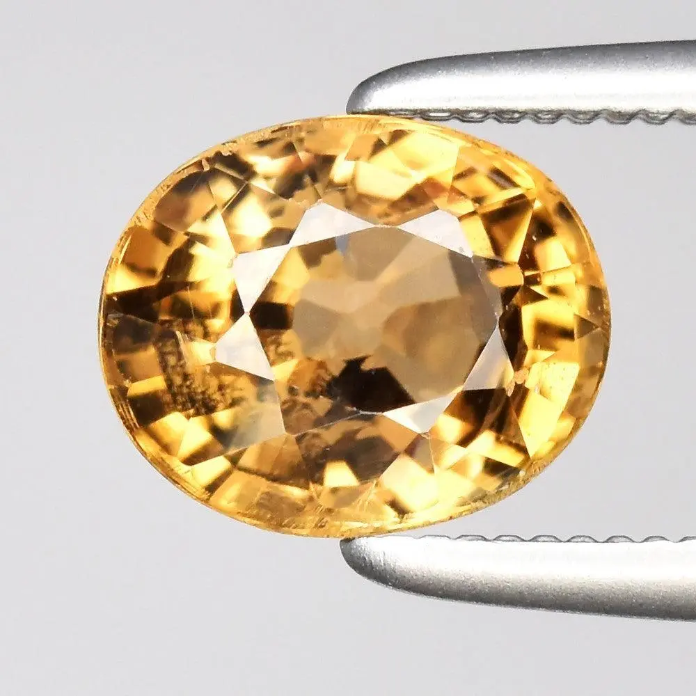 1.30ct ETW Earth-Mined Pinkish Yellow Tourmaline – Oval Cut, Unheated