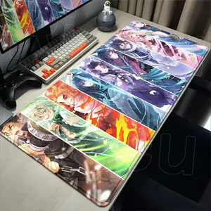 [Sale off up to 65%][Free Ship] Demon Slayer Mouse Pad Gaming Laptop Keyboard Mat Deskmat Pc Non-slip Rubber Desk Mats Mousepad Gamer Anime HD Printing Mice Pad