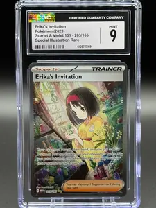 Pokemon TCG Erika's Invitation | Scarlet & Violet 151 203/165 | CGC Graded MINT 9