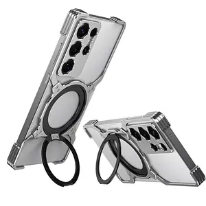 Liu Fei DigitalTitanium Metal Phone Case For Samsung Galaxy S23 S24 S25 Ultra Plus Aluminum Alloy Bumper 360 °   Magnetic Lens Protect Frame Cover