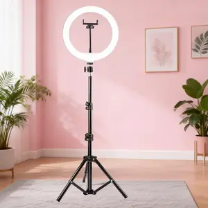1 Set 10 Inch Ring Light Stand Combo, Simple Style Adjustable USB Interface Selfie Ring Light Tripod Stand, Essential Photography Item, Led Selfie Accessories