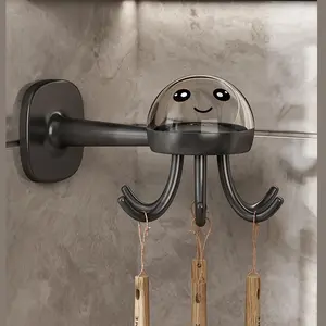 360° Rotating Self Adhesive Hook, Octopus Wall Hook, Cute Hook for Hanging, Multi-purpose Kitchen Utensil Hanger Hook