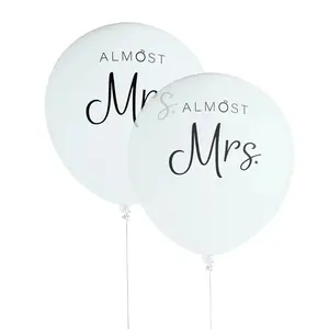 Almost Mrs. Clear 36" Latex Balloons - 2 Pc.