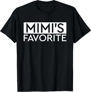 100% Cotton Unisex Mimi's Favorite Grandparent's Day Grandchild Mimi's Favorite T-Shirt