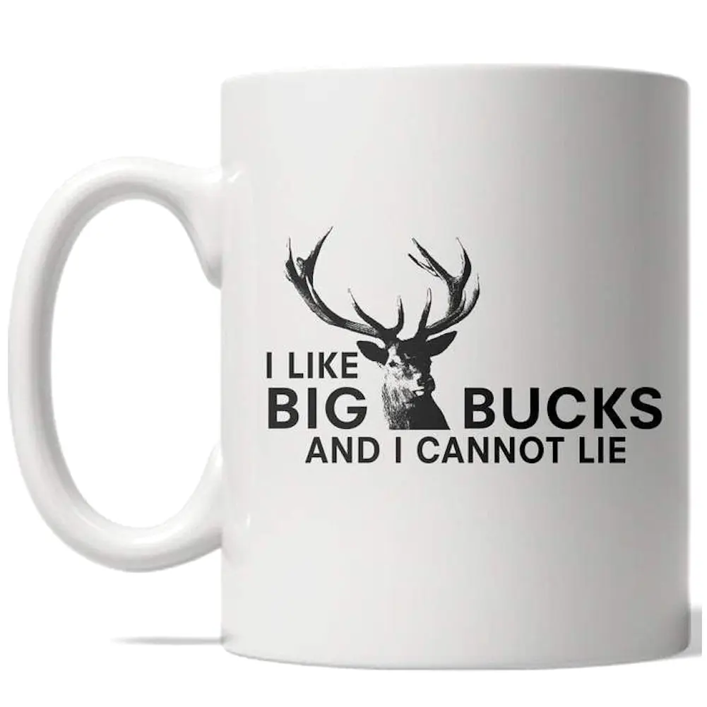 I Like Big Bucks Mug Funny Deer Hunting Fathers Day Coffee Cup - 11oz Funny Coffee Mugs Ceramic Printed Drinkware Cup I Like Big Bucks Mug Funny Deer Hunting Fathers Day Coffee Cup - 11oz Funny Coffee Mugs Ceramic Printed Drinkware Cup