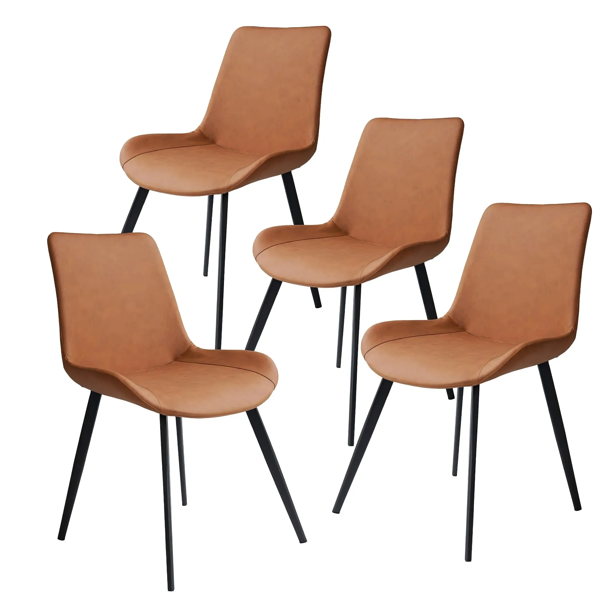 【MIYEDAO】Four chairs Leather Dining Chairs Viral 2025 | Stylish, Easy to Clean, Ideal for Family Meals | Trendy Kitchen Chairs
