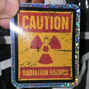 Caution Radiation Sticker