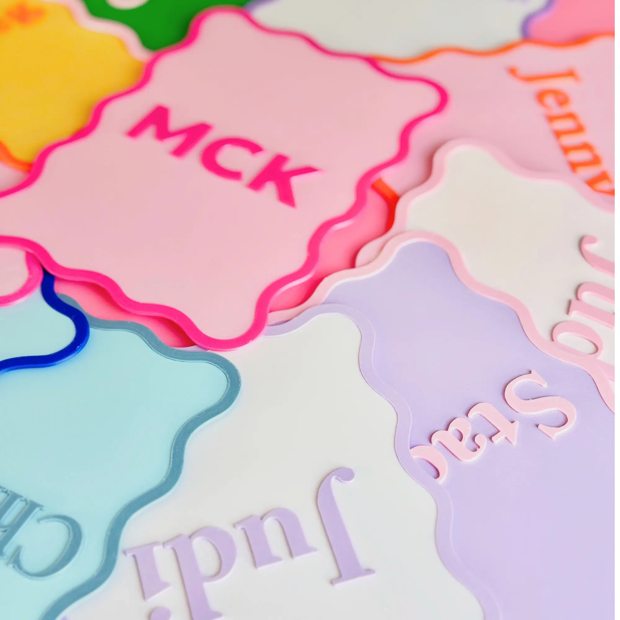 Mahjong scalloped shufflers Mahjong scalloped shufflers