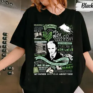 Scare Pottah Draco T-Shirt/Sweatshirt/Hoodie, HP Wizard Slytherin Shirt, Dracotok, Potterhead, Best Giif Idea, Outfit For Universal