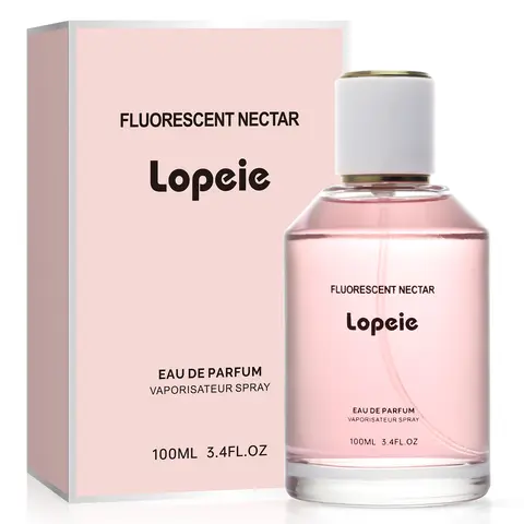 Lopeie Women's Fluorescent Nectar Floral Perfume - 100ml Eau de Parfum, High Oil %, Long Lasting Floral Fragrance for Adults, Top Notes Jasmine & Gardenia, Middle Notes Tuberose & Honeysuckle, Base Notes Quince-Sandalwood, 24-Month Shelf Life