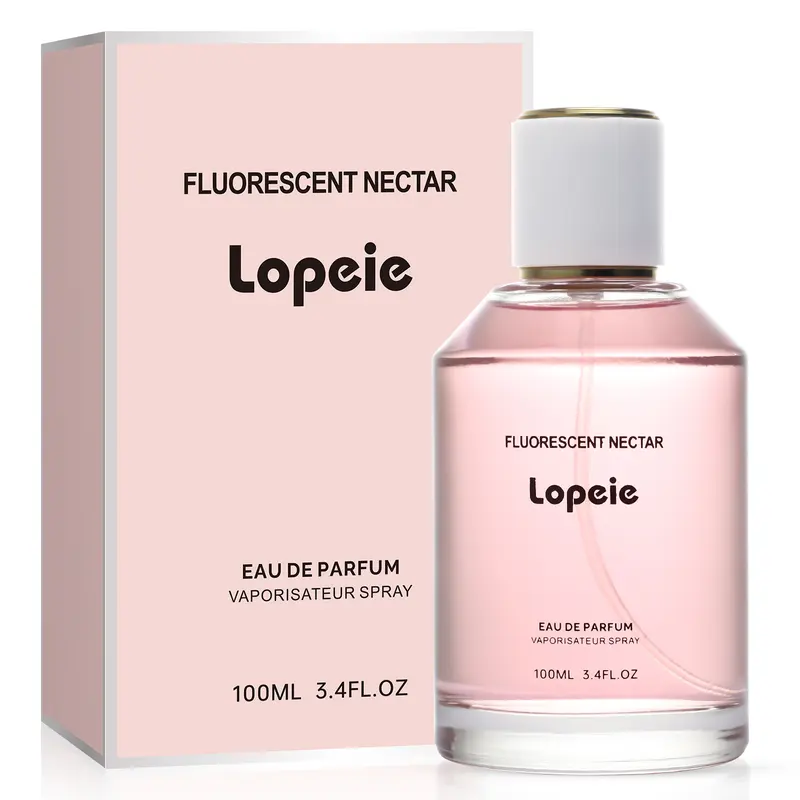 Lopeie Women's Fluorescent Nectar Floral Perfume - 100ml Eau de Parfum, High Oil %, Long Lasting Floral Fragrance for Adults, Top Notes Jasmine & Gardenia, Middle Notes Tuberose & Honeysuckle, Base Notes Quince-Sandalwood, 24-Month Shelf Life