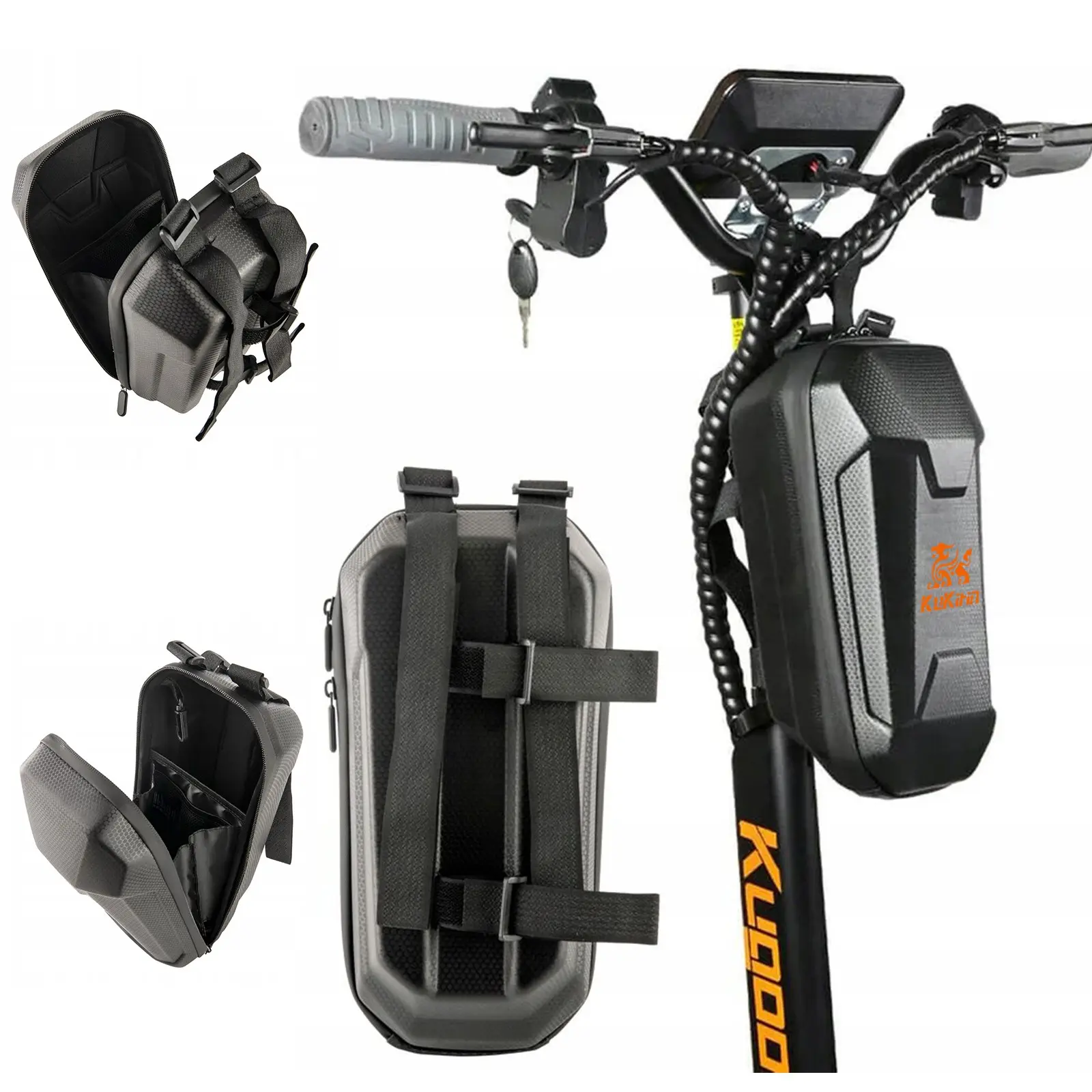 Portable Electric Scooter Bag, Quick Release Scooter Storage Bag with 2L Large Capacity, Waterproof Front Handlebar Bag for Carrying Phone, Wallet, Tools, Bike Accessories, Bicycle Bag