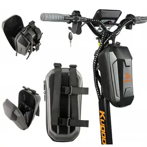 Portable Electric Scooter Bag, Quick Release Scooter Storage Bag with 2L Large Capacity, Waterproof Front Handlebar Bag for Carrying Phone, Wallet, Tools