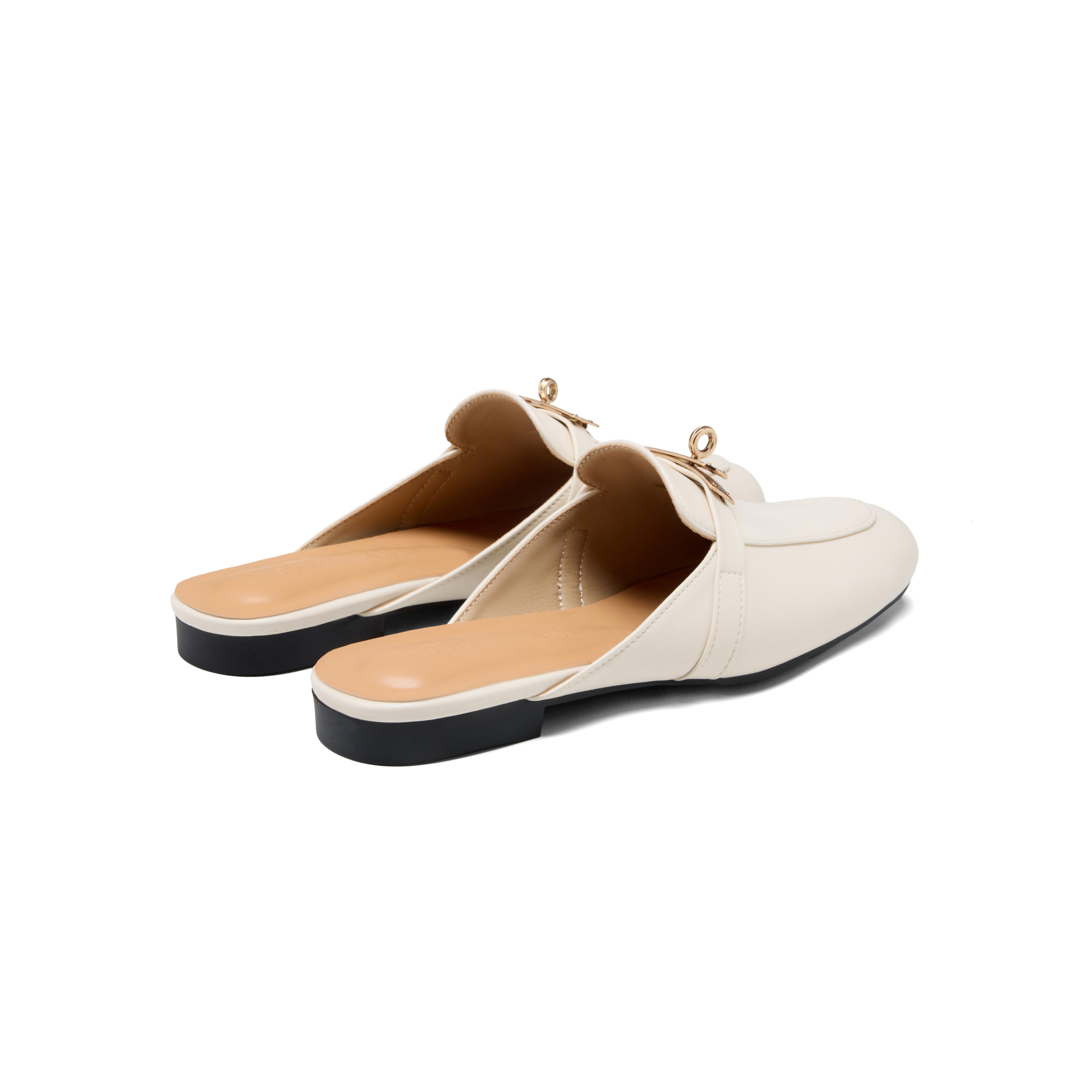 ReneChristine Women's Mules with Metal Buckle, Classic Buckle Design Breathable SpringStatements