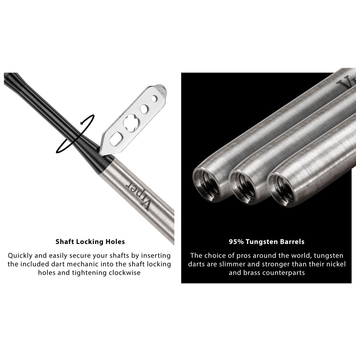 Viper Sinister Darts 95% Tungsten Soft Tip Darts Grooved Barrel 18 Grams Viper Sinister Darts 95% Tungsten Soft Tip Darts Grooved Barrel 18 Grams
