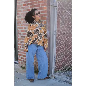 Bessett Oversized Corduroy Button Up Shirt
