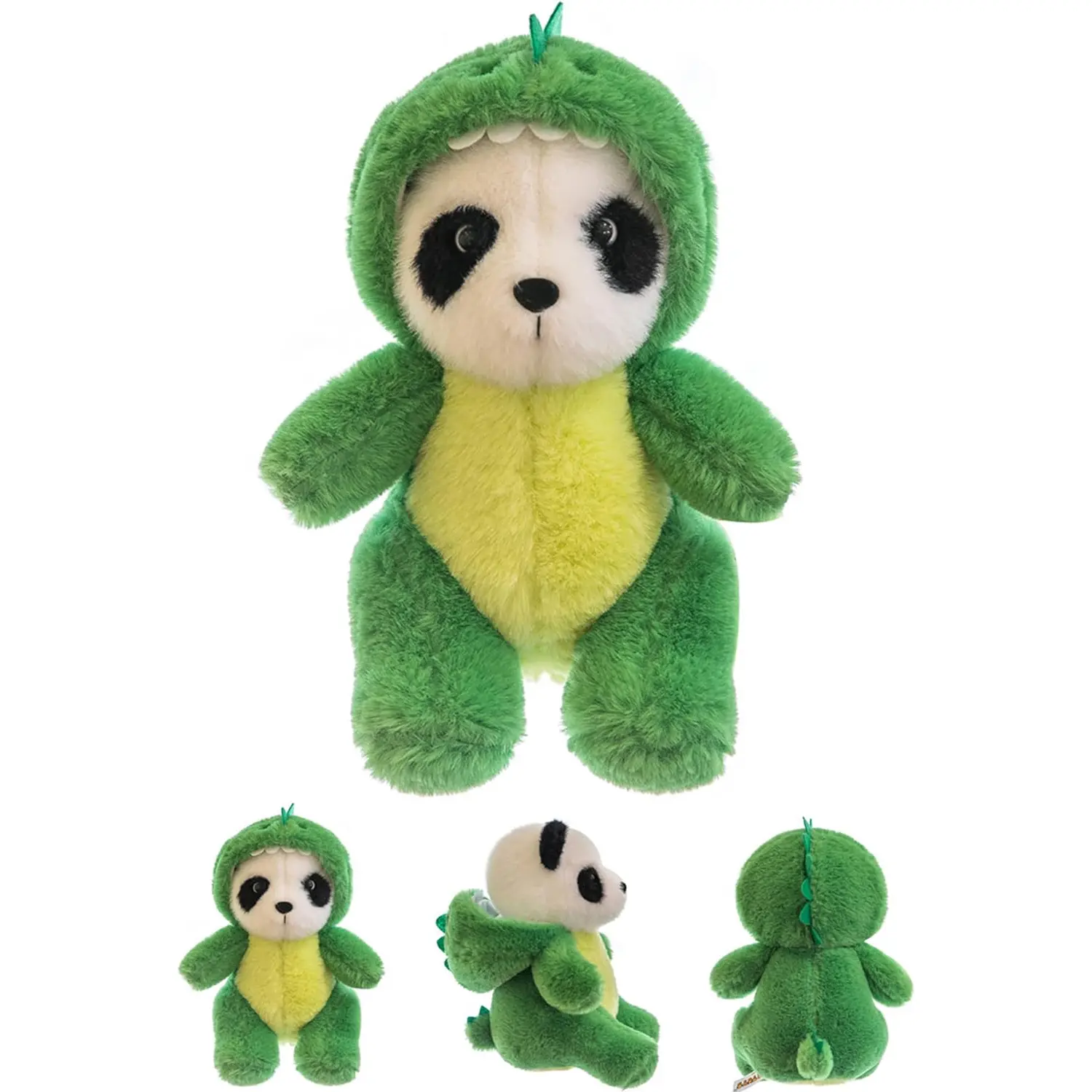 CASAGOOD Official Stuffed Panda Animal in Animal Costume Adorable Plushies Panda Wearing Animal Outfit Panda Plush Toys Great Gift for Kids Stuffed Animals Panda 12 Inch