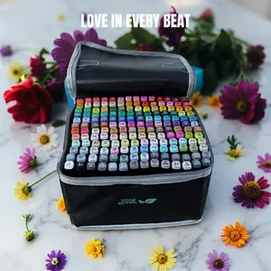 Colorful Marker Pen Set, 1 Set Portable Multi-purpose Marker Pen Set, Sketch Markers for Painting, Drawing, Art Supplies for Student & Adult