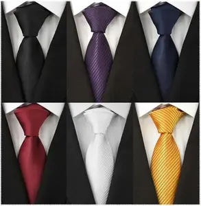 6Pcs Men's Necktie Classic Silk Tie Woven Jacquard Neck Ties High Quality Neckties Perfect Gift for hHusband, Father and Friends