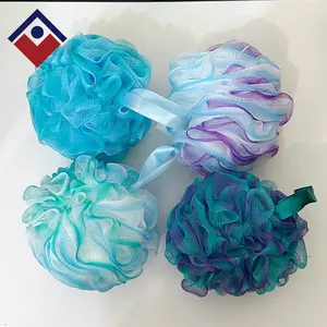 Loofah Sponge 75g/Piece, Exfoliating Bath Sponge Body Scrubber - Loofa Set of 4 Flower Color