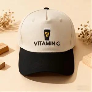 Embroidered Vitamin G Hat Funny Drinking Base Ball Two Tone Cap Custom Thread Color Gif For Beer Lover