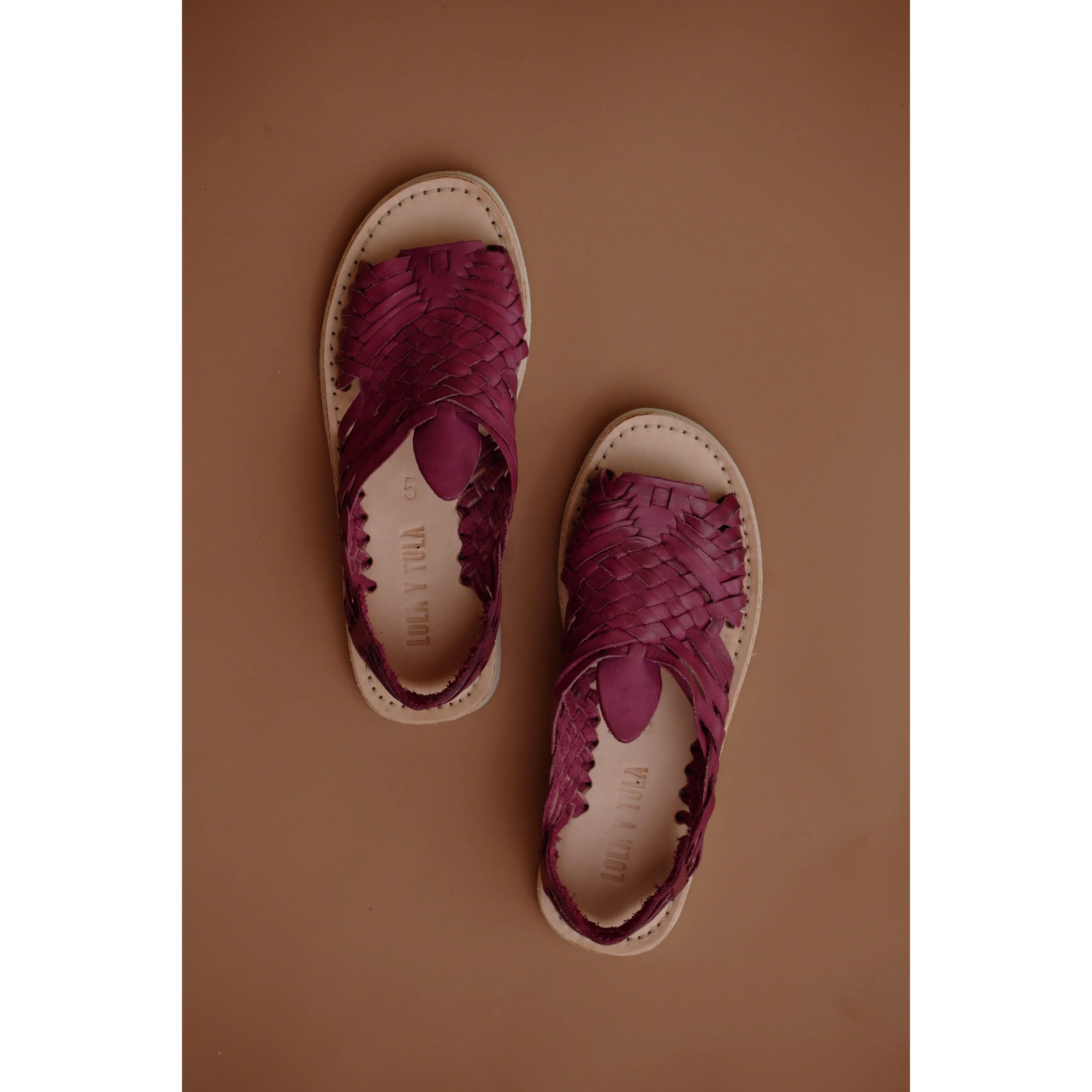 Violet Leather Pachuco Huarache - FINAL SALE
