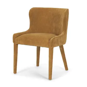 Nelly Rust Chenille Dining Chair - Set of 2