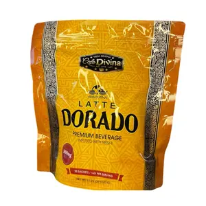 Café Divina Latte Dorado with Turmeric and Reishi - 20 Sachets - Coffee Drink Beverage Natural Traditional