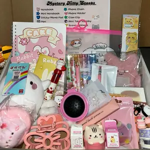 Kitty Mail Box 1 Scoop 25 Stationery Items & Accessories in a Cute Gift Box