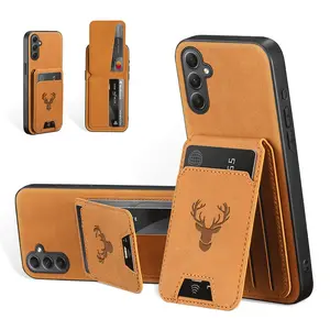 Luxury PU Leather Card Bag Phone Case For Samsung A56/A36/A26/A16/A06/A55/A35/A25/A15/A05S/A54/A34/A24/A14/A53/A33/A23/A13/A52/A32/A12/A22/A51/A71