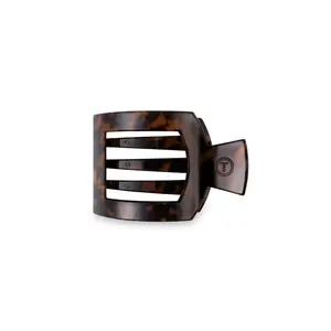 Teleties Tortoise Medium Flat Square Hair Clip