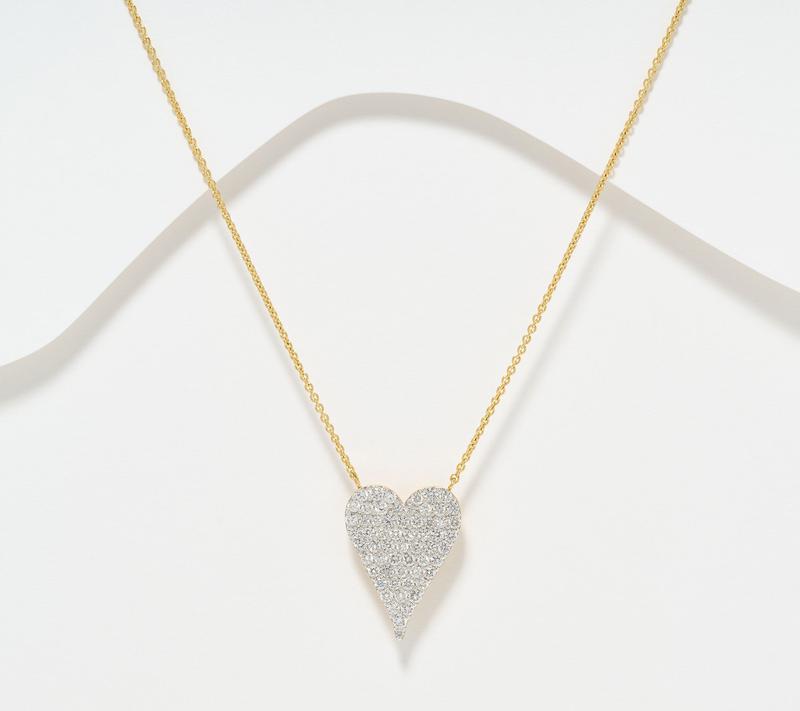 JEN by Jennifer Miller Lab Grown Diamond 1.50ct Heart Necklace
