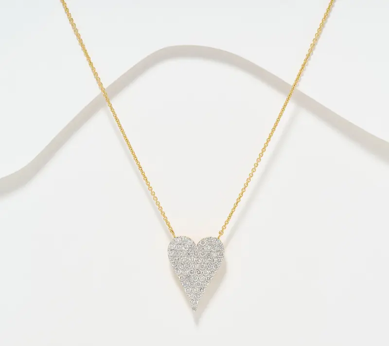 JEN by Jennifer Miller Lab Grown Diamond 1.50ct Heart Necklace