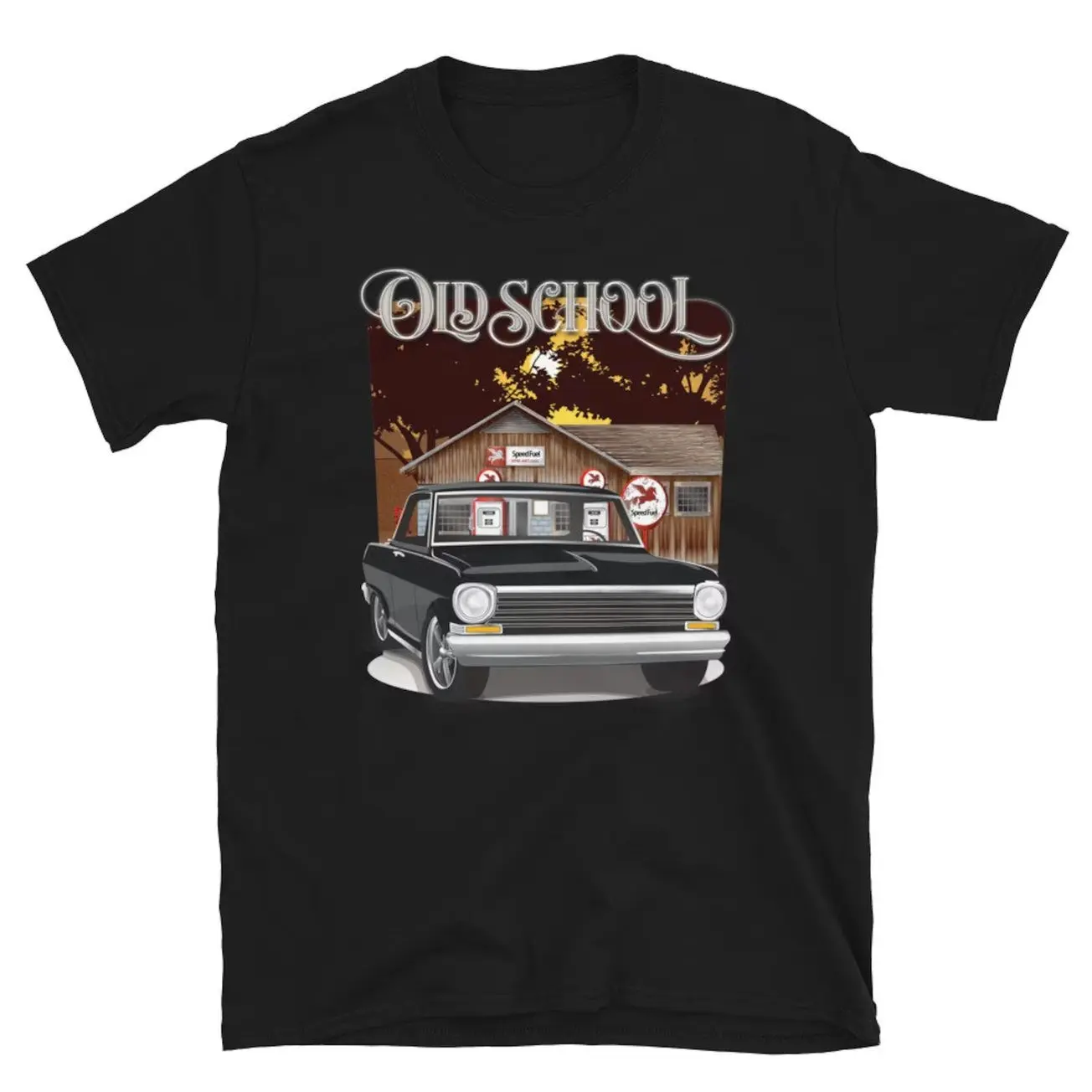 1963 Black II Nova Old School Economy T-shirt  Sweatshirt Hoodie, Car Enthusiast and Fans Gift