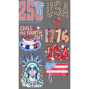 22"x30" America Premade Direct-To-Film Gang Sheet