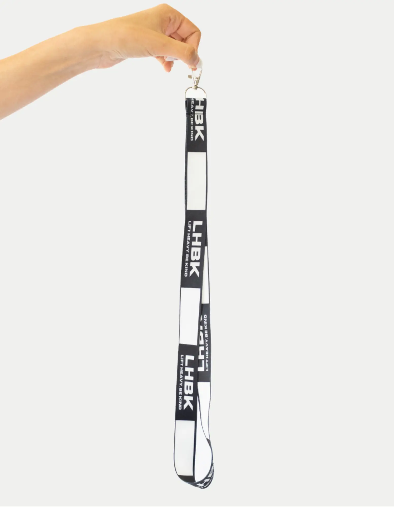 LHBK Checkered Lanyard 16" Durable Keychain Strap for Gym Work & Everyday Use Fitness Accessory Lightweight Comfortable Neck Wrist Clip-On Metal Clasp