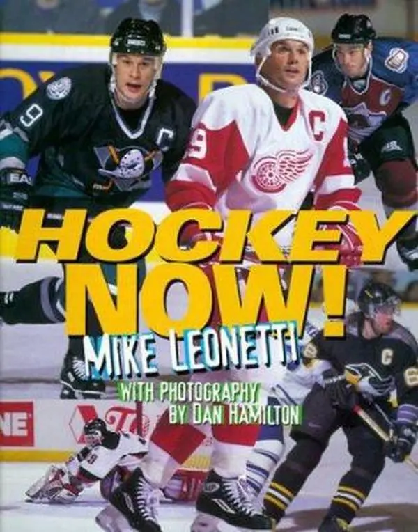 Used Hockey Book - "Hockey Now!" by Mike Leonetti (Softcover, English) - Action, Team, Athletes, Insider Content