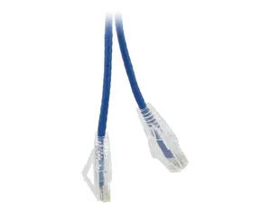 Nippon Labs 28 AWG Snagless Ultra Slim Cat6  Ethernet Patch Cable - Network Internet Cord - RJ45, Stranded, 550Mhz, UTP, - 3ft, Blue