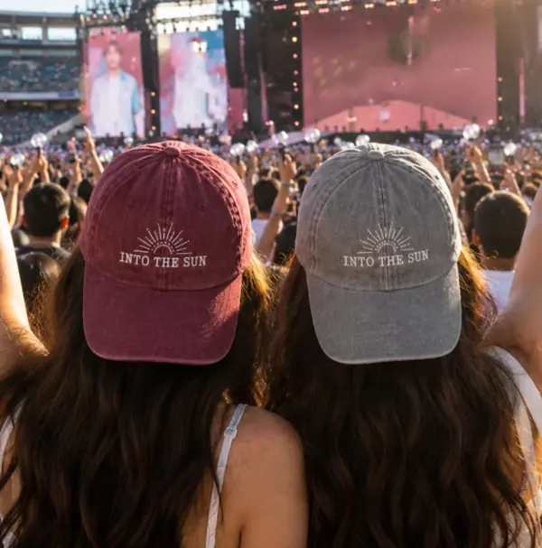 Into The Sun Baseball Embroidery Cap, KPop Gift, Fan Merch, Keep Swimming, Gift for Fans.