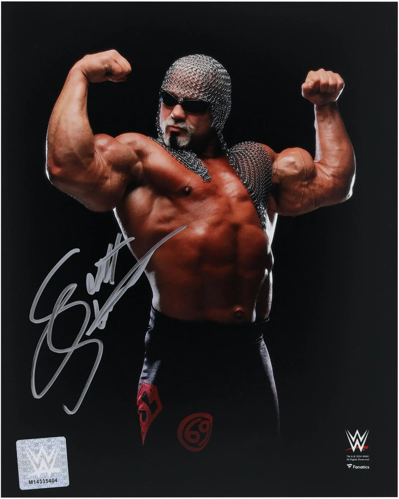 Scott Steiner WWE Autographed 8" x 10" Flexing Photograph - Fanatics Authentic Certified